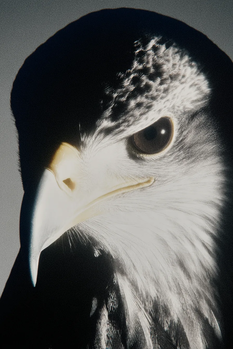 Close-up eagle portrait representing ARCO's cross-border direction, vigilance, and Mexico-United States mobility work